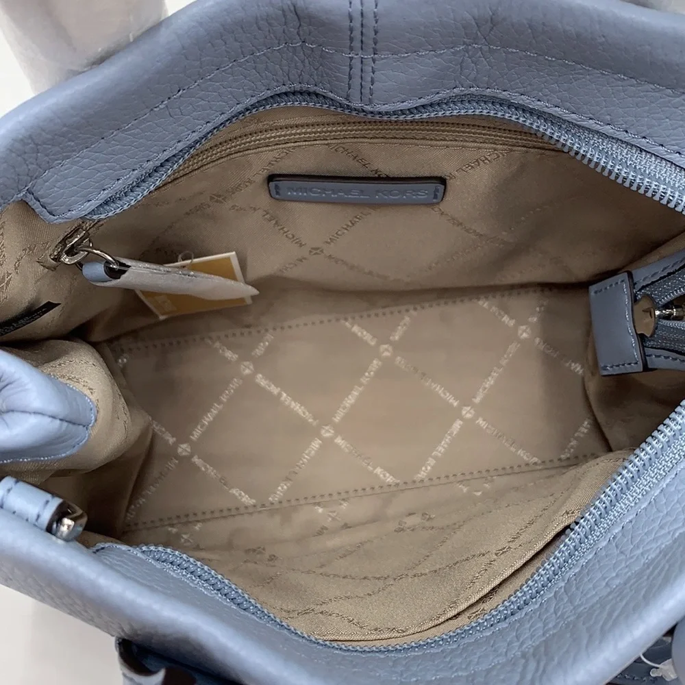 MICHAEL KORS Mirella Small Shopper TZ XBody Pebbled Leather Crossbody
Pale Blue - Picture 12 of 16